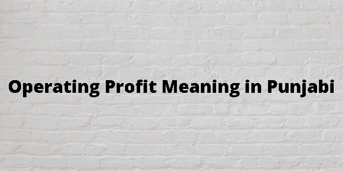 operating profit