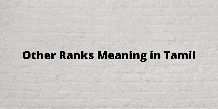 other ranks