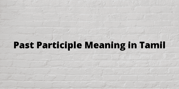 past participle