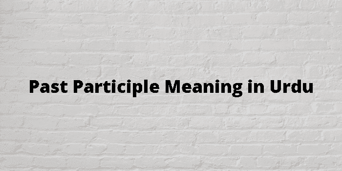 past participle