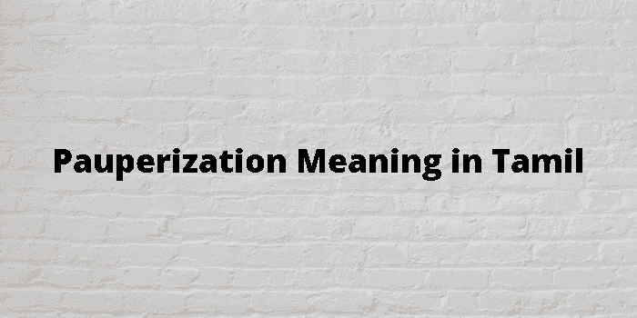 pauperization