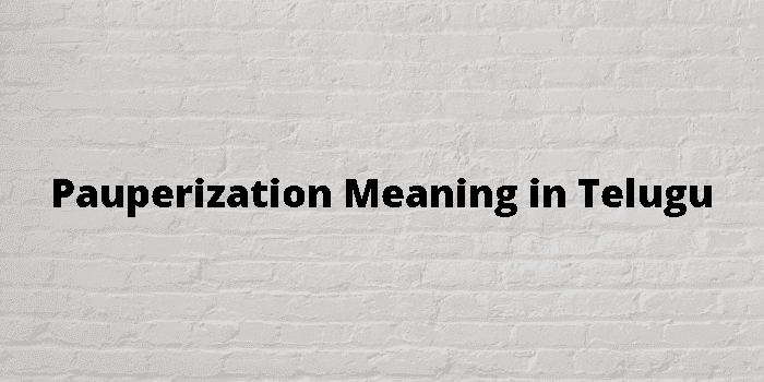 pauperization