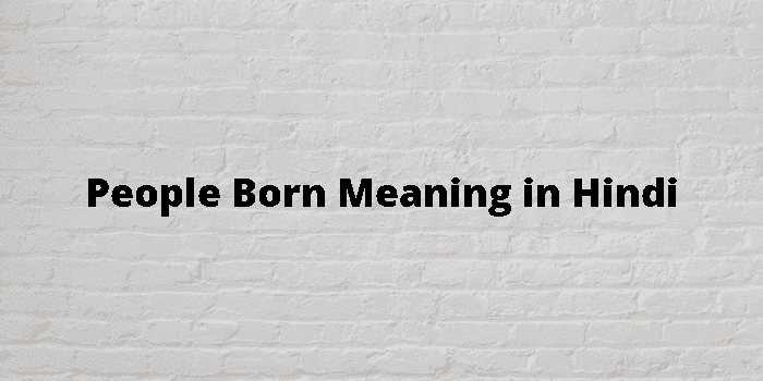 people born