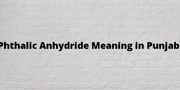 phthalic anhydride