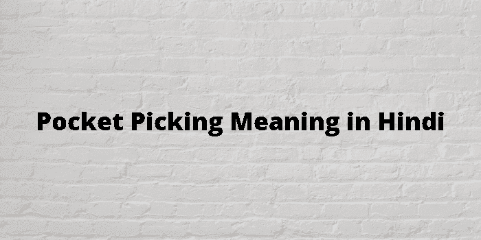 pocket picking