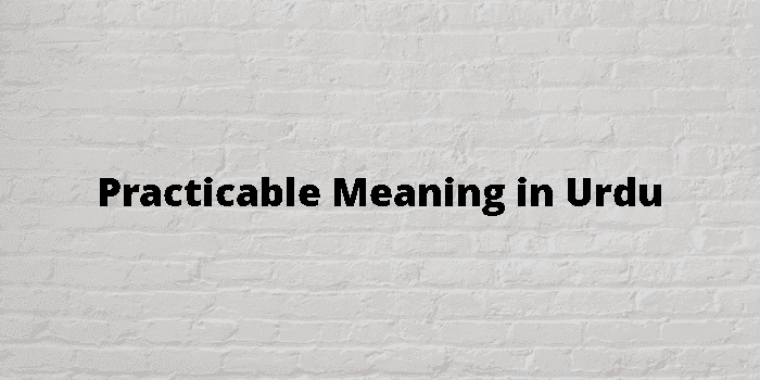 practicable