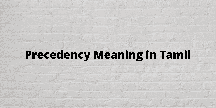 precedency