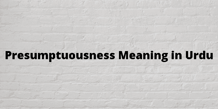 presumptuousness