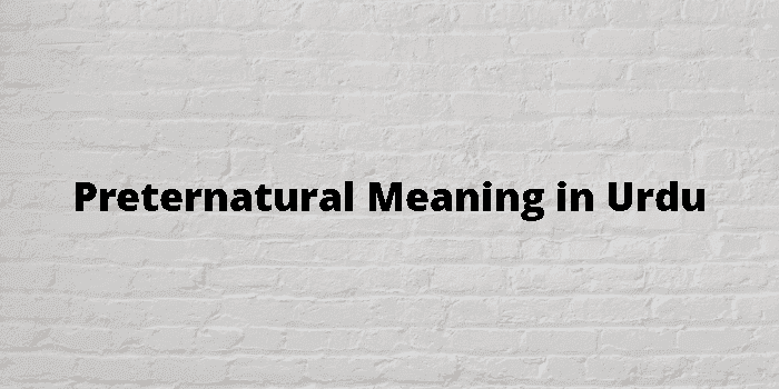 preternatural