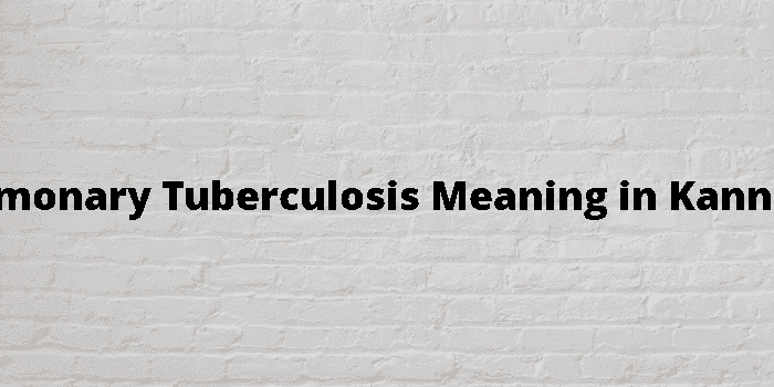 pulmonary tuberculosis