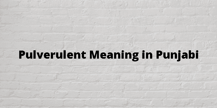 pulverulent