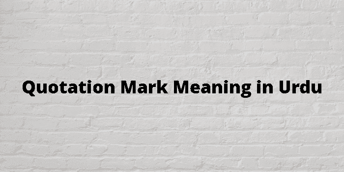 quotation mark