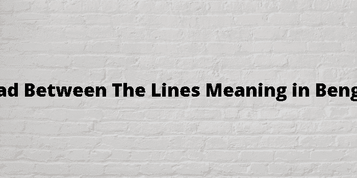 read between the lines