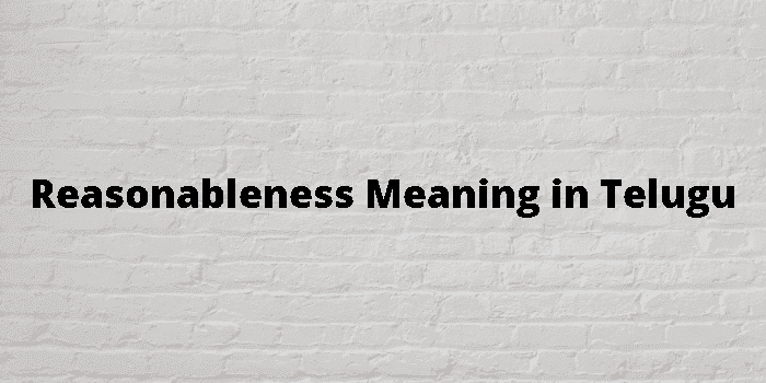 reasonableness