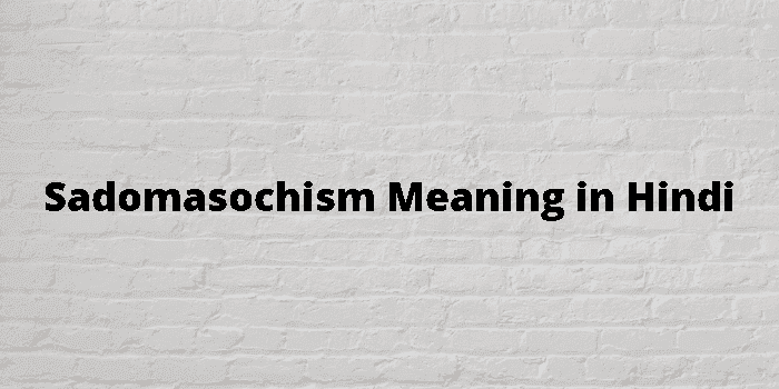 sadomasochism