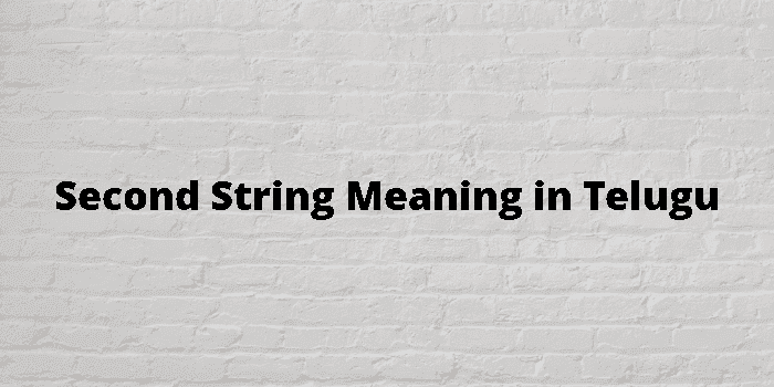 second string