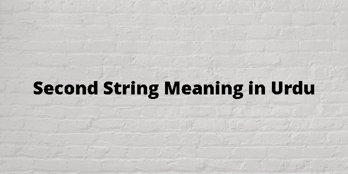 second string