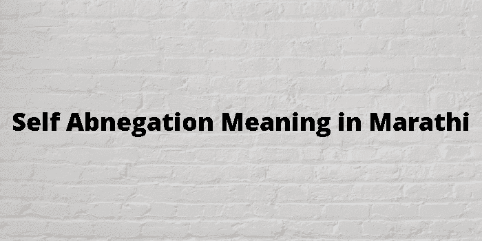 self abnegation