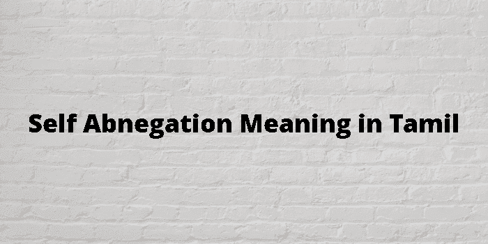 self abnegation