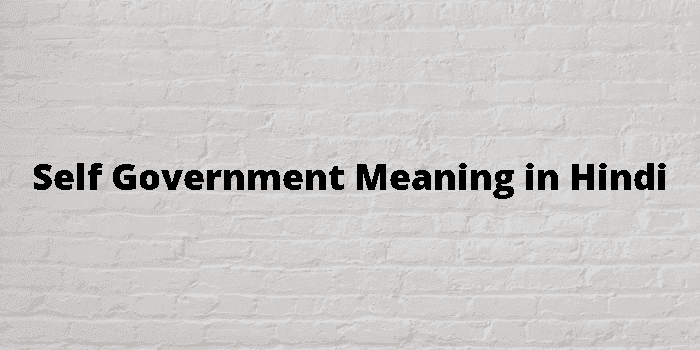 self government