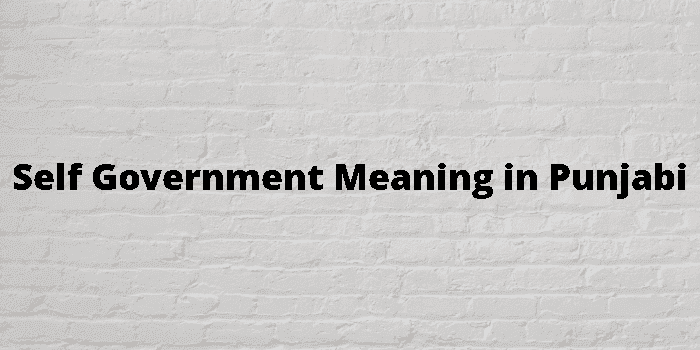 self government