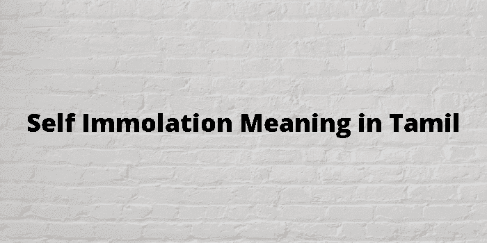 self immolation