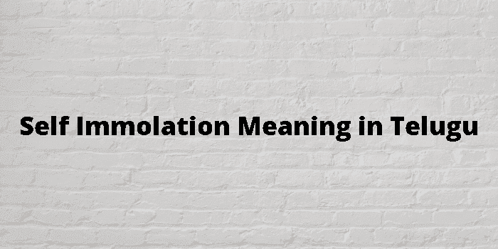 self immolation