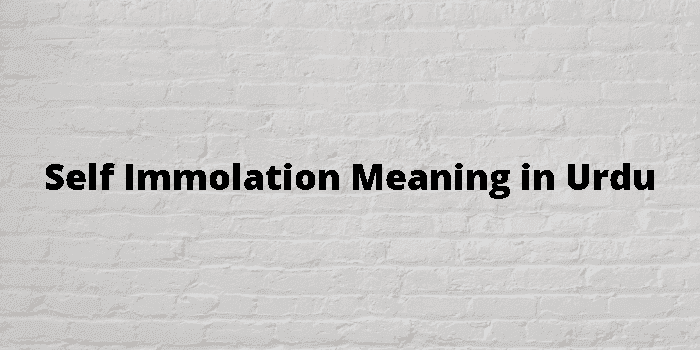 self immolation