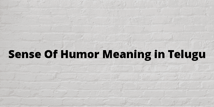 sense of humor