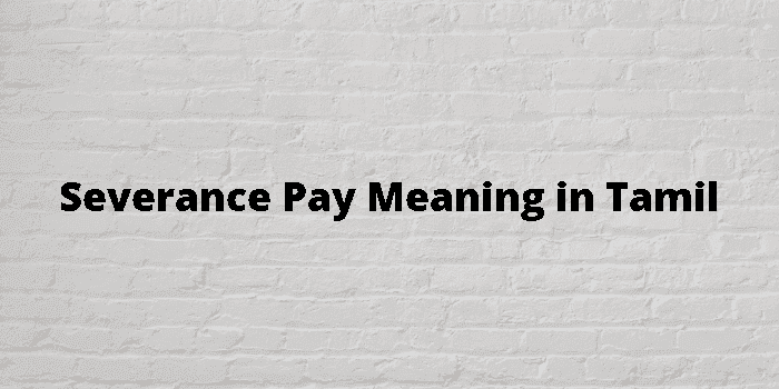 severance pay