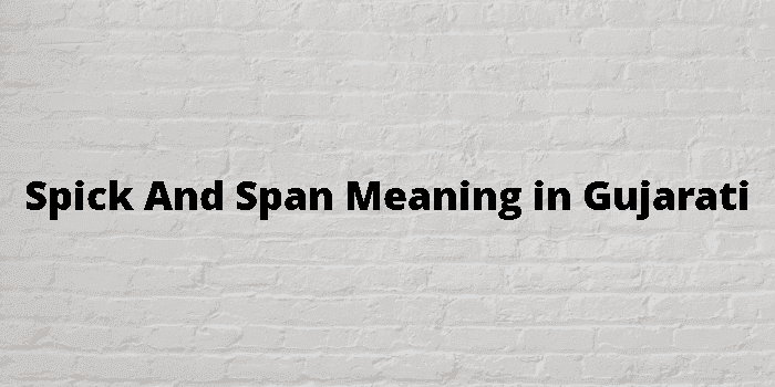 spick and span