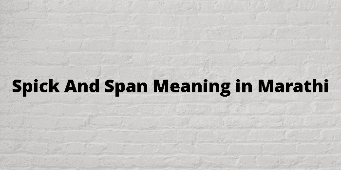 spick and span