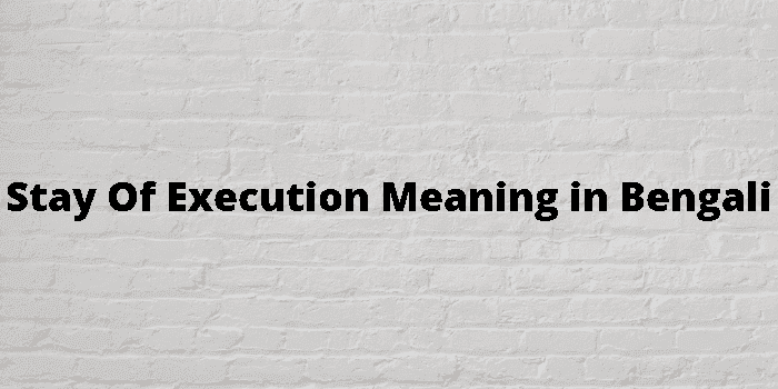 stay of execution