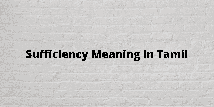 sufficiency