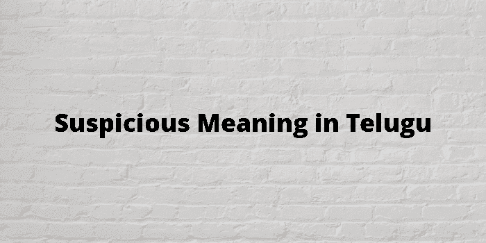 suspicious-meaning-in-telugu