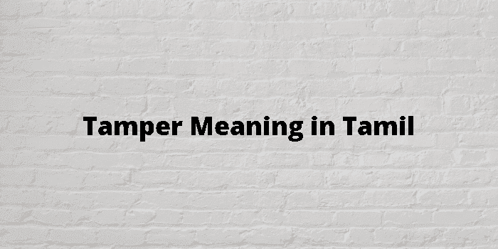 tamper