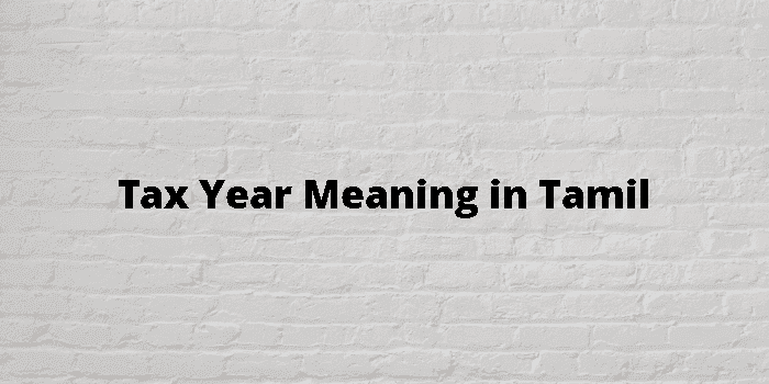 tax year