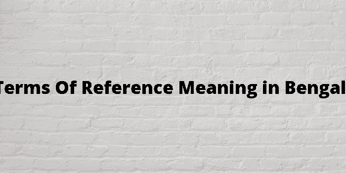 terms of reference