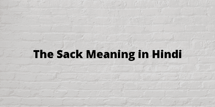 the sack