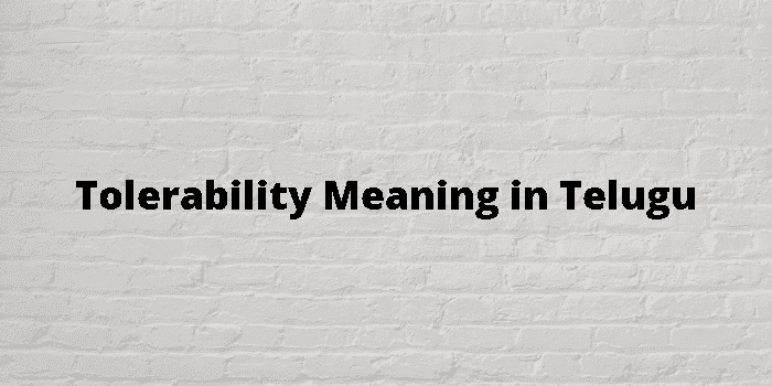 tolerability