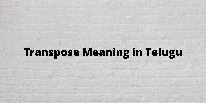 transpose