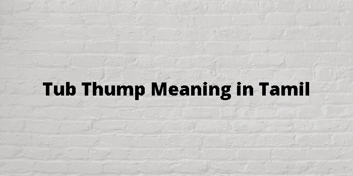 tub thump