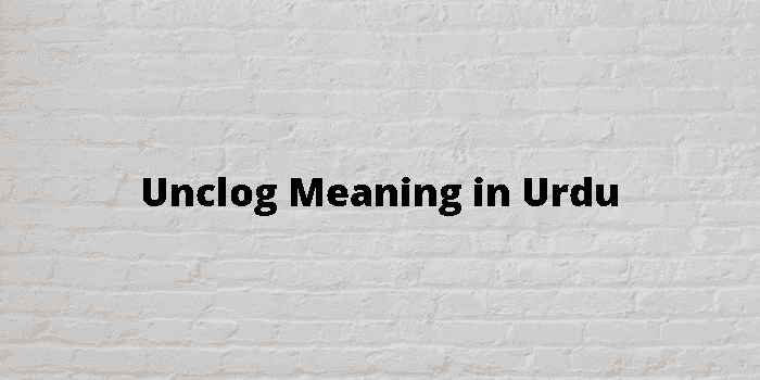 unclog