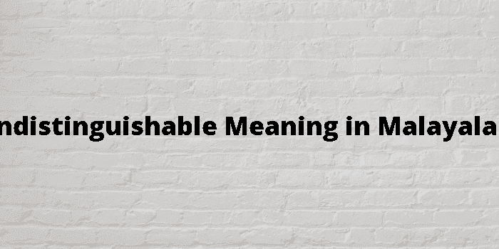 undistinguishable