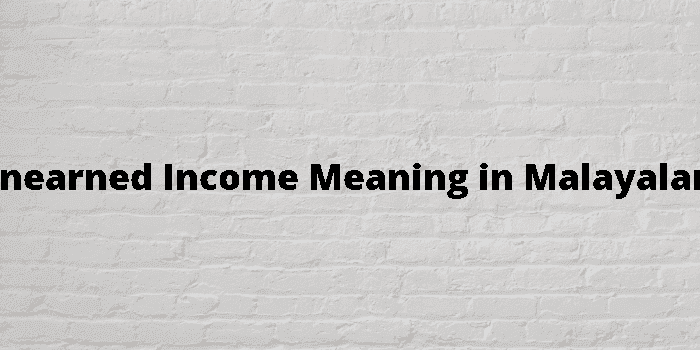 unearned income