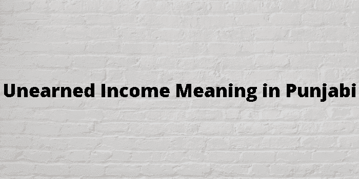 unearned income