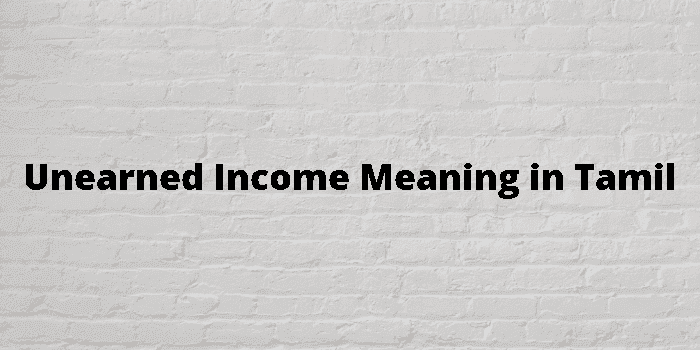 unearned income