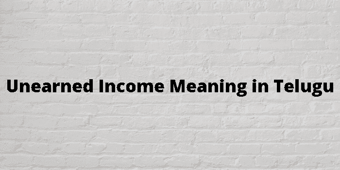 unearned income