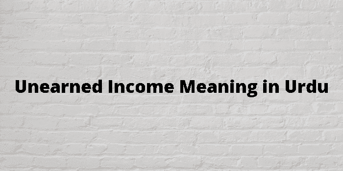 unearned income