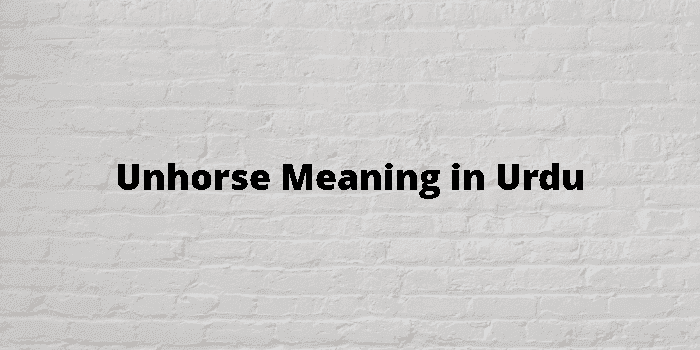 unhorse